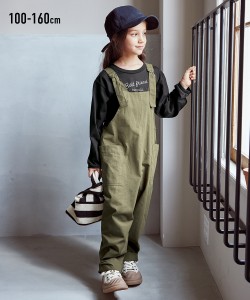 キッズ 2点セット サロペット＋ Tシャツ 女の子 子供服 ジュニア服 身長100/110/120/130cm ニッセン nissen