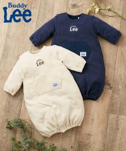 BUDDY Lee ベビー Buddy Lee ガーゼスゥエット カンガルーポケット 長袖 カバー オール ツーウェイ 服 子供服 男の子 女の子 アイボリー/