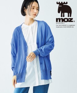 カーディガン レディース moz モズ シアー ニット 冬  羽織り 冷房対策 M/L/LL ニッセン nissen