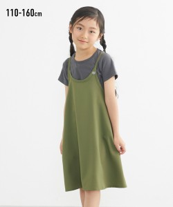 ワンピース 子供服 キッズ 2点セット Tシャツ ＋キャミ  女の子 ガールズ 110/120/130 ニッセン nissen