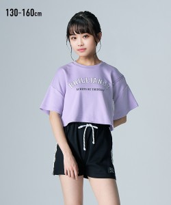 Tシャツ 子供服 キッズ ショート 丈ファスナー使いワイドシルエットTシャツ  トップス カットソー 130 ニッセン nissen