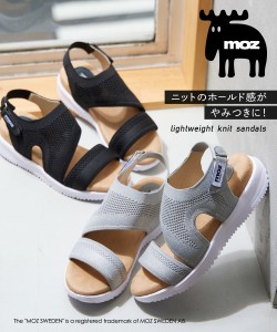 レディース moz 厚底軽量 ニット サンダル ワイズ3E 冬  靴 シューズ 22.5/23.5/24/24.5cm ニッセン nissen