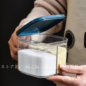 2点セット 調味料入れ 調味料容器 ストッカー 収納ケース キッチン収納 ステンレス 保存容器 スパイスボトル 塩入れ 椒 香辛料 砂糖 調味