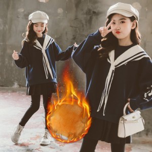 リゾート子供服 セットアップ ボアキッズ 女の子 長袖 春秋 上下セット 2点セット トップス キュロット ジュニア おしゃれ 可愛い 新品