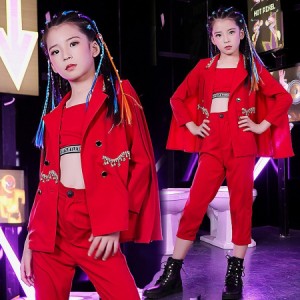 キッズ ダンス 衣装 ヒップホップ 子供服 女の子 発表会 セットアップ ジャズ 韓国 おしゃれ フォーマル ジャケット パンツ チア セクシ