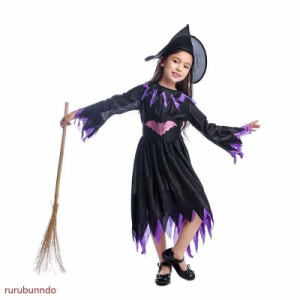 ハロウィン衣装 こうもり コスプレ 小悪魔 女子蝙蝠 キッズハロウィン衣装小妖精魔女 仮装パーティーお遊戯会 余興 宴会