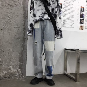 ボトムス カーゴパンツ スポーティ ヒップホップ ダンス 衣装 韓国ファッション ストリート風 個性的 服 原宿系 男女兼用