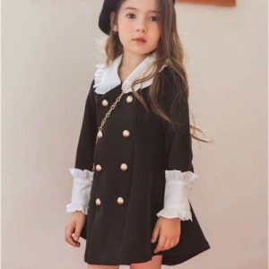 子供服 ワンピース長 袖 春 秋 女の子 親子ペア キッズワンピース チュニック 子供ドレス ジュニア おしゃれ 可愛い 涼しい ビーチ 新品