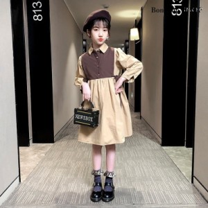 子供服 ワンピース キッズ 女の子 秋冬 長袖 女の子 ワンピース ガールズ 子ども服 かわいい 韓国 ファッション おしゃれ 可愛い 誕生日