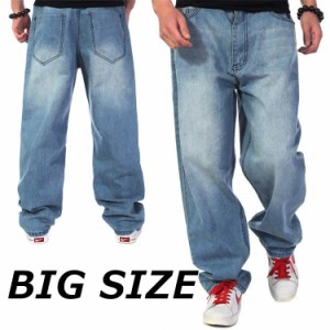 カーゴパンツ ジーンズ デニム 大きいサイズ BIGサイズ パンツ ジーパン ゆったり バギーパンツ メンズ