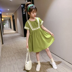 ワンピース キッズ 子供服 女の子 夏 キッズワンピース 半袖ワンピース シフォン リボン 子供ドレス ジュニア 子ども お姫様 おしゃれ 可