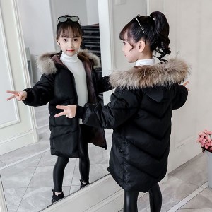 中綿コート キッズ 子供服 女の子 秋冬 冬服 子供コート アウター 厚手 ダウン風コート キッズコート ロングコート 中綿ジャケット フー