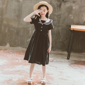 子供服 ワンピース キッズ 子供ドレス dress 韓国子供服 ジュニア 女の子 夏 半袖 膝丈ワンピース 綿 カジュアル おしゃれ 可愛い 入学式