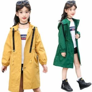 スプリングコート 子供服 女の子 コート 子供用コート キッズコート 中綿コート 子供用中綿コート フード付き 無地 防寒対策 シンプル 通