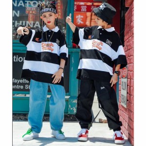 ダンス衣装 キッズ ヒップホップ Tシャツ カーゴパンツ セットアップ HIPHOP 子供 ダンスパンツ ジャズダンス 演出服 ステージ衣装 安い