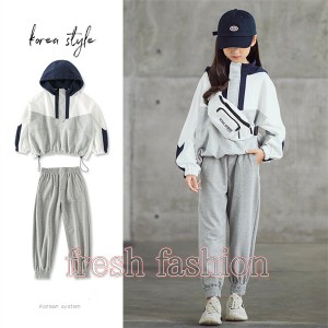 子供服 セットアップ キッズ 女の子 長袖 2点セット トップス+長ズボン 子ども服 春秋 冬キッズ用 学生服 ジュニア 上下 セット ダンス衣