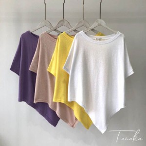 Tシャツ レディース 半袖Tシャツ シンプル トップス レディースTシャツ 白 ゆるTシャツ ゆったり 半袖 Vライン ラウンド襟 レディース ト