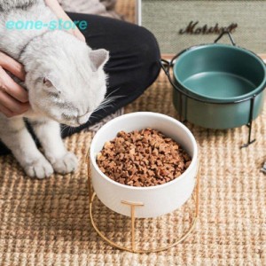 フードボウル エサ皿 犬 猫 食べやすい 陶器 食器台 ペット用ボウル 可愛い カラフル 容器 給餌器 給水器 フード 食器 スタンド 2way