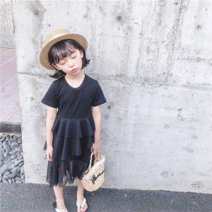 ワンピース レースドレス 韓国子供服 ジュニア 通学￥/通園 ワンピ キッズ用プルオーバー 韓国 子ども服 子供服 女の子 夏 春 海 旅行