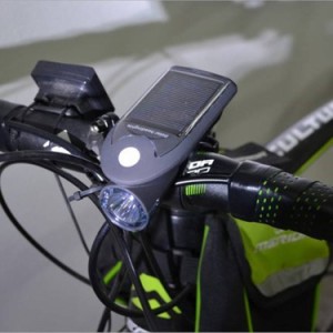 自転車 LEDライト ヘッドライト ソーラー USB充電 ソーラー充電 大容量バッテリー 工具不要 取付簡単 省エネ 防塵 高輝