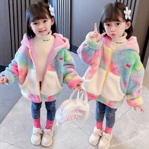 ボアコート キッズ ジャケット 秋冬用 防寒 アウター 女の子 子供服 厚手コート 裏起毛 あったか 防寒コート  防風 女児 トップス フード