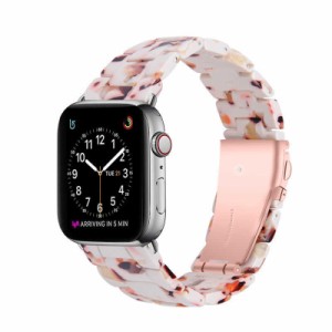 Apple Watch Series 7/6/5/4/3/2/1 バンド ベルト レディース 樹脂製 38mm 40mm 41ｍｍ 42mm 44mm 45mm アップルウォッチ バンド アップ