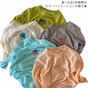 半袖Tシャツ 男の子 女の子 キッズ 子供服 トップス ベビー コットン プリントTシャツ ジュニア 夏服 お着替え インナー シンプル 保育園