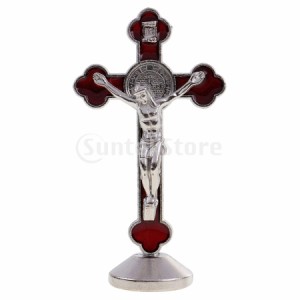 KESOTO イエス キリスト像 十字架 置物 磁気クロス アイロン 家 礼拝堂 装飾