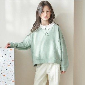 子供服 キッズ トレーナー ニット パーカー 長袖 ゆったり トップス 韓国 ジュニア カジュアルパーカ 女の子 ガールズ 上着 春服 秋服 新