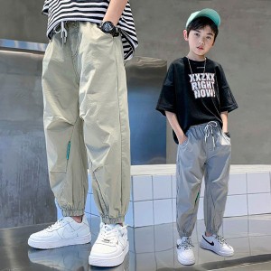 ジャージ 下 子供服 男の子 カーゴパンツ ロングパンツ キッズ 春夏 長ズボン ボトムス 部屋着 ベビー服 ウェストゴム ストレッチパンツ 