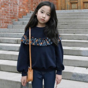 子供服 キッズ パーカー 長袖 ゆったり トップス 韓国 ジュニア カジュアル 女の子上着 厚手 秋服 冬用 可愛い 新作