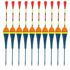 10個/個2.5g釣り桐ウッドフロート浮き釣り道具ブルー