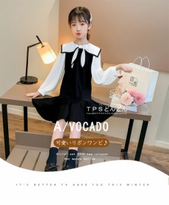 ワンピース 女の子 子供 キッズ 長袖 セーラー服 白襟 入学式 新作 シャツ 子ども服 女の子 入学式 ジャンパースカート 子供ドレス おし