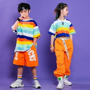 キッズ ダンス 衣装 トップス tシャツ パンツ キッズダンス衣装 男の子 女の子 子供服 ヒップホップ おしゃれ