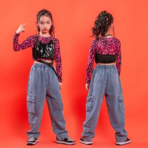 キッズダンス衣装 ヒップホップ 女の子 ステージ衣装 ダンス衣装 韓国子供服 HIPHOP 応援団 ジャズダンスチアリーダー 衣装 練習着 セッ