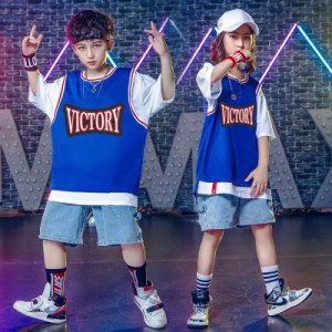 キッズダンス衣装 ヒップホップ キッズ ダンス 衣装 子供 セットアップ  夏ジャケット ジャズダンス ステージ衣装 トップス パンツ 韓国 