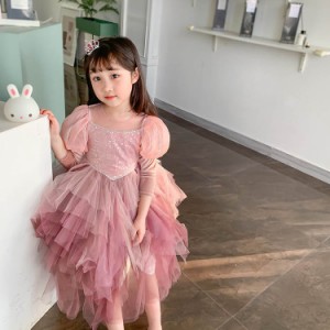 子供服 ワンピース 韓国子ども服 キッズ 女の子 夏 レースワンピース 子供ドレス 結婚式 誕生日 ベビー ジュニア お姫様 おしゃれ 可愛い