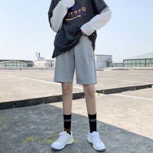 ハーフパンツ レディース 膝丈 新作 夏コーデ 人気 運動着 スウェットパンツ ハイウエスト グレー ブラック 大きいサイズ XXL ワイドパン