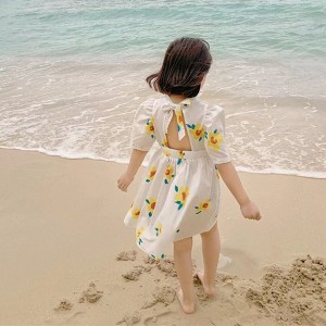 子供服 ワンピース 韓国子ども服 キッズ 女の子 夏服 半袖ワンピース 花柄 子供ドレス 結婚式 誕生日 七五三 ベビー服 赤ちゃん お姫様 