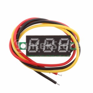 15x DC 0-100V 0.28 3線式パネルデジタル電圧計電圧計