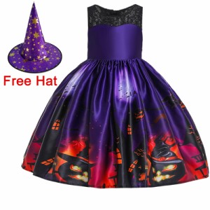 ハロウィン ドレス 子供ドレス 子供 ドレス 魔女 ハロウィン 衣装 halloween ドレス キッズ コスプレ コスチューム プリンセスドレス 子
