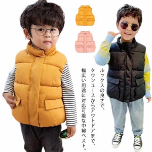 送料無料 ベスト ダウンベスト チョッキ コート キッズ 綿服 男の子 防風 防寒 保温 軽量 子供 防寒着 暖かい 上着 冬 韓国 子供服 女の