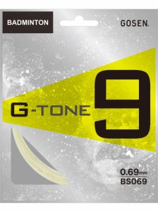 ゴーセン バドミントン ストリングス ＢＳ０６９　Ｇ−ＴＯＮＥ　９ BS069BK ブラック