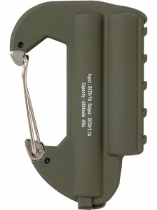 キャンプ用品 ランタン バッテリー　電池式　 CARABINER BATTERY DOUBLE OLIVE CRB-012