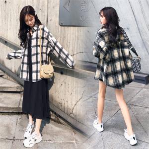 暖かいの準備 韓国ファッション ワイルド チェック柄 ゆったり シャツの通販はau Pay マーケット Grinfactory Au Pay マーケット店 商品ロットナンバー