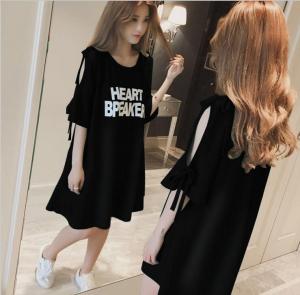 Tシャツ 半袖 ワンピース リボン ドレス 上着 トップス 韓国ファッションの通販はau Wowma ワウマ Grinfactory Au Wowma 店 商品ロットナンバー