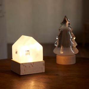 インテリアアイテム Fun Science LEDライトハウス＆ストームグラスツリー セット / サイエンス 北欧テイスト クリスマス
