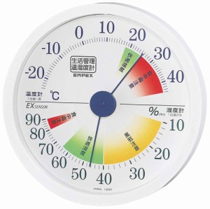  日本製 快適・注意目安付き 生活管理温・湿度計 / 温湿度計