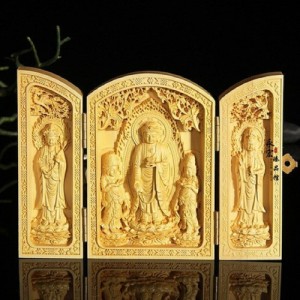 木彫り 縁起物の通販｜au PAY マーケット 菩薩 置物 木彫り 彫刻 