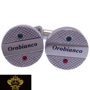 送料無料 Orobianco オロビアンコ カフス カフスボタン イタリアン スワロフスキー ORT209B ブランド